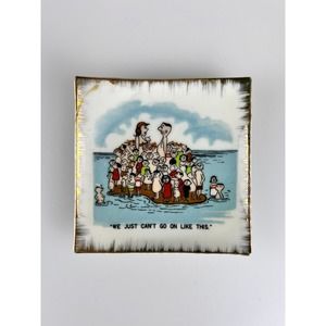 Vintage Mid Century Naughty Gag Gift Trinket Dish | We Can't Go On Like This